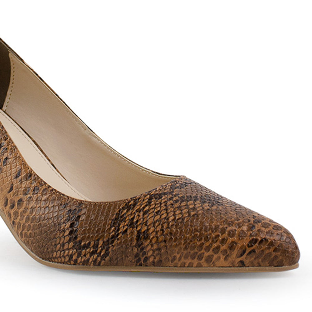 Zapatilla Cafe Mujer Tacon Elegante Stiletto Moda Puntal Formal 4040767