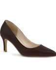 Zapatilla Cafe Mujer Tacon Elegante Stiletto Moda Puntal Formal 4040768
