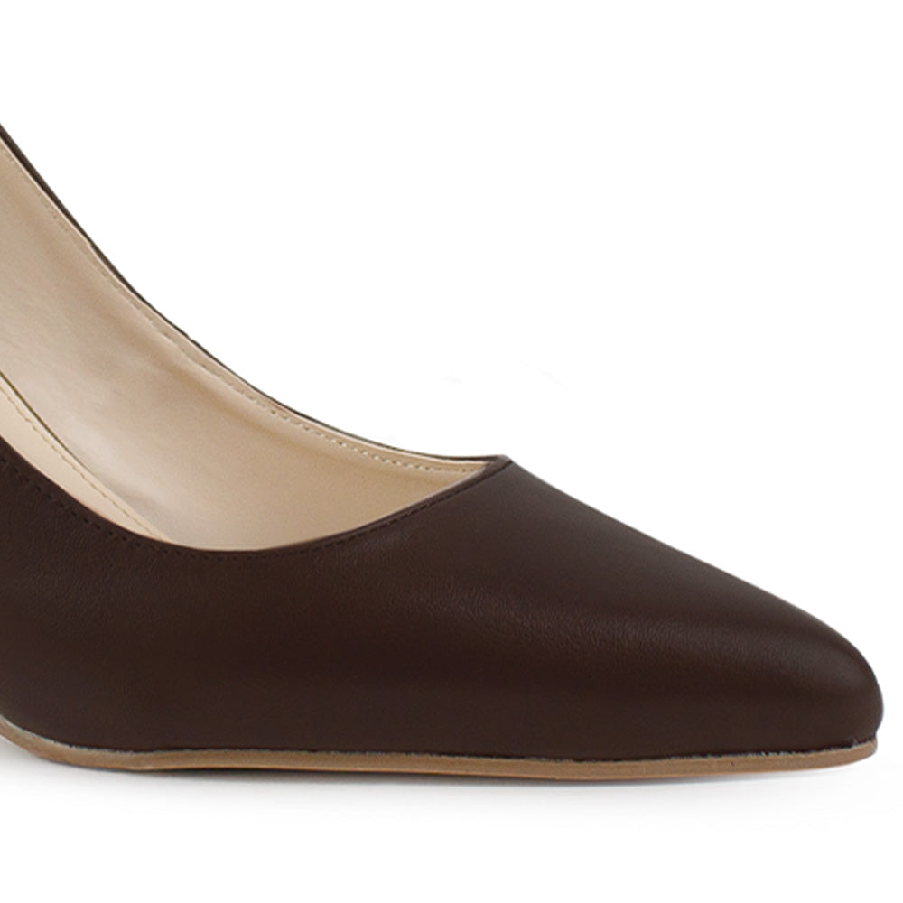 Zapatilla Cafe Mujer Tacon Elegante Stiletto Moda Puntal Formal 4040768