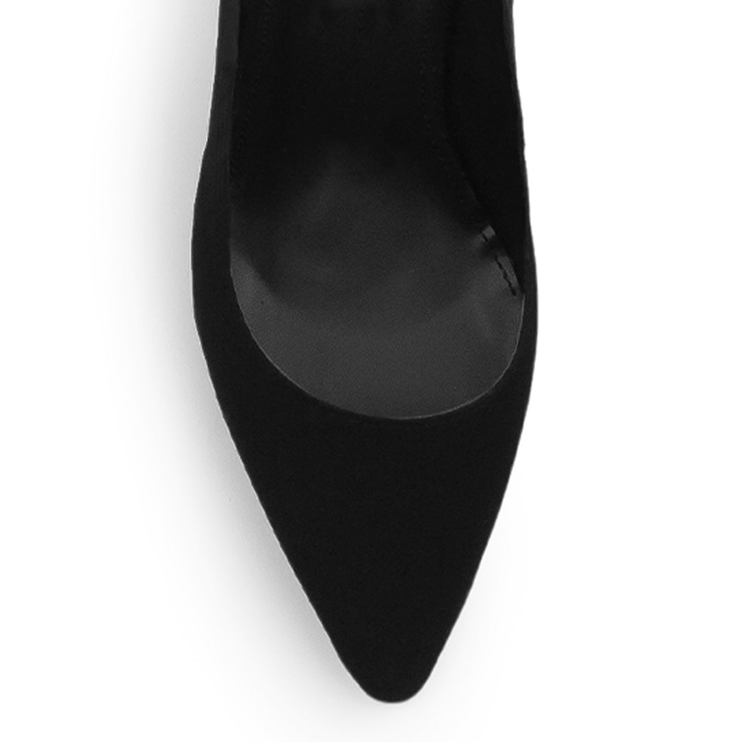 Zapatilla Negro Mujer Tacon Elegante Stiletto Moda Puntal Formal 4040773