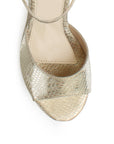 Zapatilla Oro Dama Moda Casual Plataforma Tacon Mediano Mujer 4040804