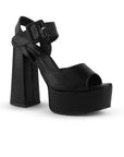 Zapatilla Negro Mujer Moda Elegante Hebilla Grande Moda Casual 4040808