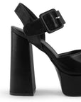 Zapatilla Negro Mujer Moda Elegante Hebilla Grande Moda Casual 4040808