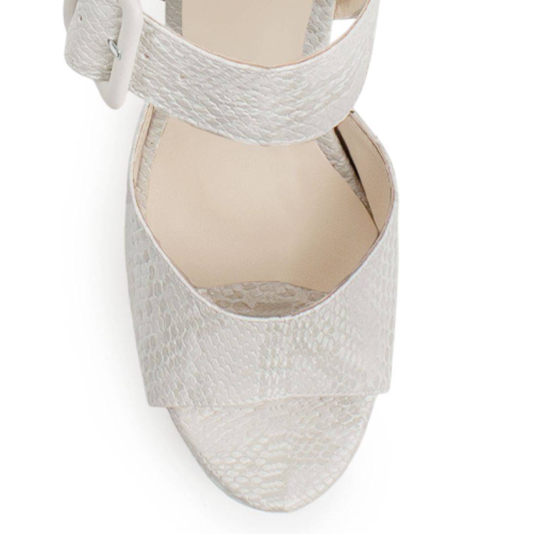 Zapatilla Beige Mujer Moda Elegante Hebilla Grande Moda Casual 4040812