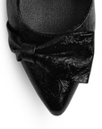 Zapatilla Negro Dama Tacon Delgado Puntal Fiesta Elegante 4040815