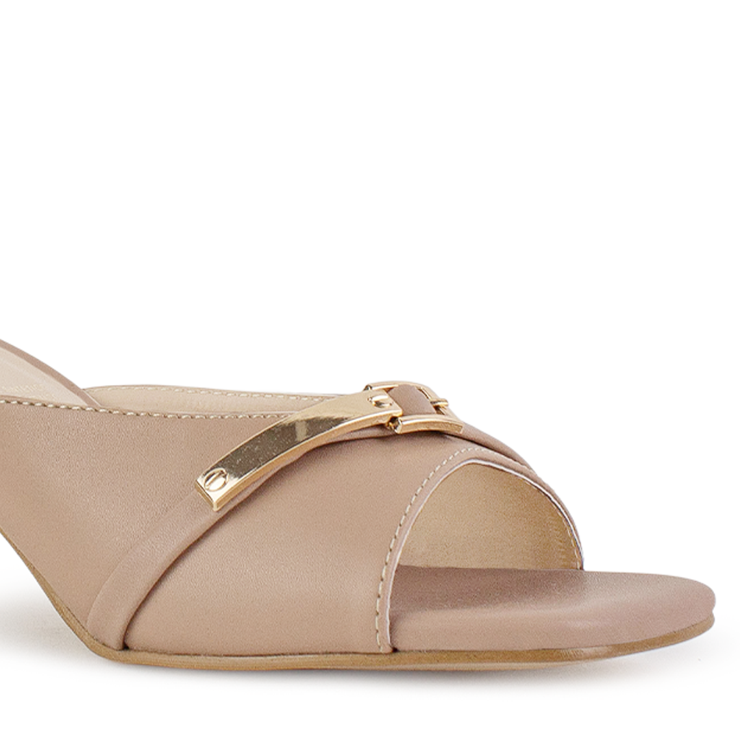 Zapatilla Maquillaje Mujer Tacon Moda Casual Herraje Elegant 4040843