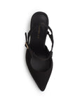 Zapatilla Negro Dama Tacon Alto Delagdo Tiras Elegante Fiesta Moda 4040856