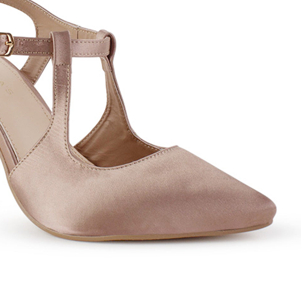 Zapatilla Maquillaje Dama Tacon Alto Delagdo Tiras Elegante Fiesta Moda 4040858