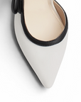 Zapatilla Beige Negro Mujer Elegante Stiletto Tacon Delgado Puntal Moda 4040875