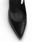 Zapatilla Negro Dama Puntal Destalonado Formal Tacon Elegante 4040884