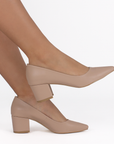 Zapatillas maquillaje para mujer puntales con tacón bajo 5cm