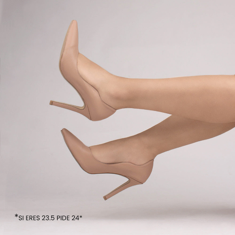 Zapatillas maquillaje para mujer con tacón delgado de 10cm puntales