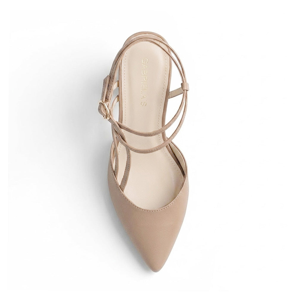 vista superior de zapatillas maquillaje para  mujer 