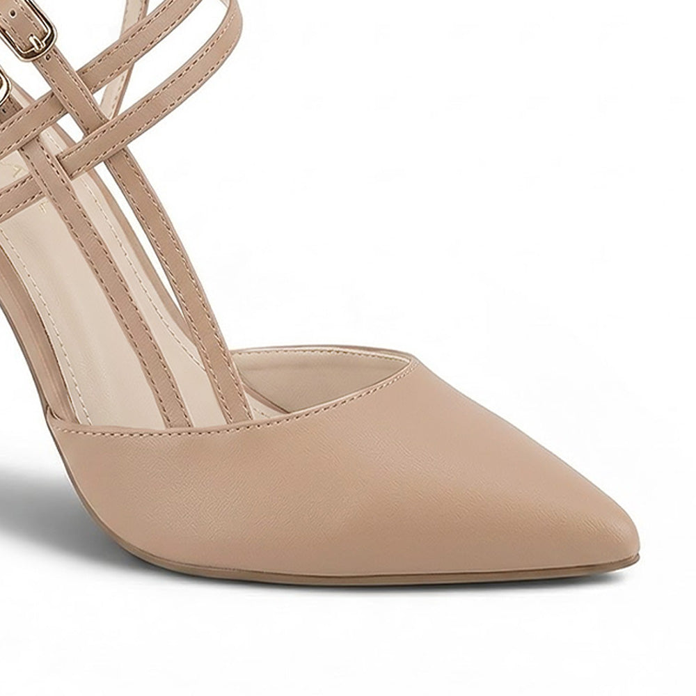 detalle de material nairobi charol de zapatilla maquillaje para mujer 
